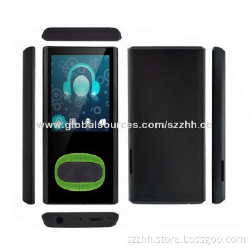 MP4 Players with FM Radio, Aluminum Case, Built-in 2 to 8GB Flash Memory, Support TF Card Up to 32GB
